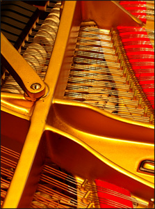 inside of a steinway